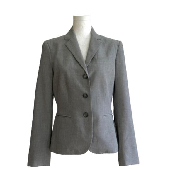 The Limited Blazer Jacket Gray Button Front Career Basic Blazer Size 6 - Picture 1 of 11